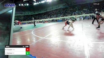 96 lbs Consi Of 16 #1 - Race Foster, Tahlequah Middle School vs Isaiah Henisa, Edmond Santa Fe