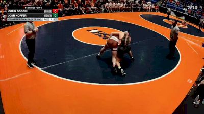 215 lbs Quarterfinals (8 Team) - Colin Goggin, Chicago (Brother Rice) vs Josh Hoffer, Washington