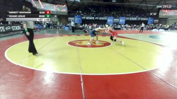 Boys 4A 175 lbs Quarterfinal - Emmett Whitaker, Mt. Si vs Duane Leslie, Mead