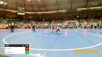 61 lbs Round Of 32 - Brantley Lee, Indian Creek Wrestling Club vs Kasen Cargo, Backyard Brawlers