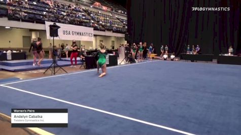 Andelyn Cabalka - Women's Pairs, Twisters Gymnastics Inc. - 2021 Women's Xcel Region 4 Championships