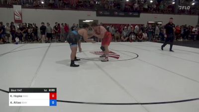 125 kg 3rd Place - Koy Hopke, Wisconsin vs Aden Attao, Beaver Dam RTC