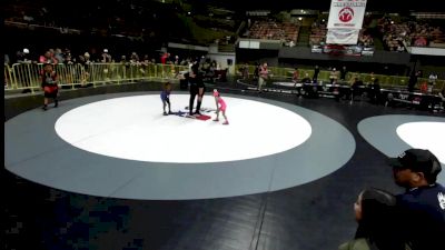 40 lbs Champ. Round 2 - Jayde Doi, Team Selma Wrestling Club vs Travis Adams Jr, Madera Grapplers Wrestling Club