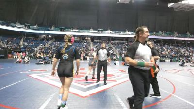 5A - 145 lbs Quarterfinal - Alivia Brown, Richlands vs Riley Johnson, Parkwood High School