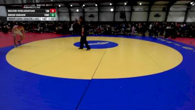 U16 FS - 157 lbs Cons. Round 2 - Maxim Khelghatian, Team Dragonslayer Wrestling vs Drew Disher, Port Angeles Wrestling Club