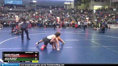 100 lbs Champ. Round 1 - Aidan McClure, Arlington Cardinals WC vs Jack Blakely, The Best Wrestler