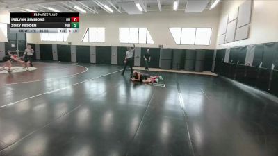 86-95 lbs Champ. Round 1 - Irelynn Simmons, Riverton Middle School vs Zoey Redder, Powell Middle School