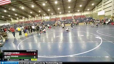 68 lbs Quarterfinal - Braykin Gamble, Bear River vs Quinn Stevens, Westlake