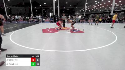 128 lbs Quarterfinal - Jude Salko, Mat Assassins Gray vs AJ Porelli, Mosers Mat Club