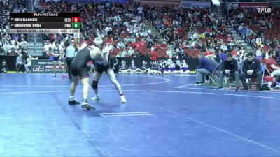 3A-157 lbs Champ. Round 1 - Ben Backes, Cedar Falls vs Brayden Fish, Linn-Mar