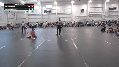 84 lbs Round 3 (8 Team) - Syler Sayne, CrossRoads Wrestling vs Judah Brockett, Dayton Bandits