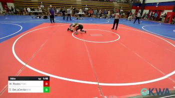 76 lbs Semifinal - Wyatt Rooks, Team Tulsa Wrestling Club vs Daxen DeLaCerda, Bristow Youth Wrestling