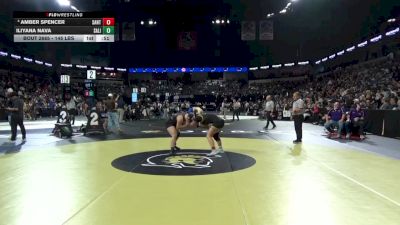 145 lbs Consi Of 16 #2 - Amber Spencer, Santana (SD) vs Iliyana Nava, Salinas (CC)