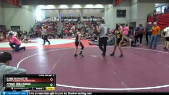 90 lbs Cons. Round 2 - Ayden Sherwood, Assassins Wrestling vs Gabe Burnette, North Alabama Elite Wrestling