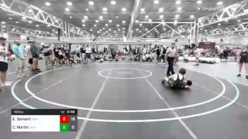 109 lbs 5th Place - Eren Sement, Iron Horse vs Colin Martin, Virginia Team Predator