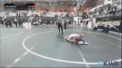 61-64 lbs Final - Lynx Lehman, Lexington Wrestling Club vs Caleb Boyd, Harrah Little League Wrestling