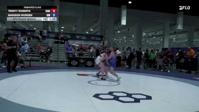 145 lbs 5th Place Match - Trinity Roberts, Tennessee Outlaws Wrestling Club vs Madison Worden, Gold Rush Wrestling