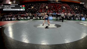 G 107 lbs Cons. Semi - Kyra Cobb, Timberline vs Nevaeh Therrien, Bonners Ferry