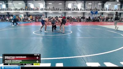 Silver 165 lbs Cons. Round 2 - Sebastian Zamorano, St. Cloud State vs Mason Hoopman, Wisconsin-Whitewater