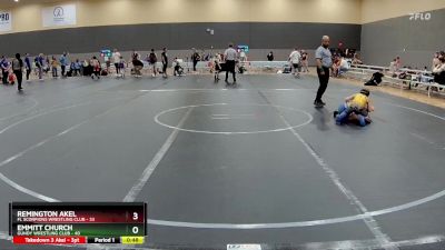 56 lbs Cons. Round 1 - Remington Akel, Fl Scorpions Wrestling Club vs Emmitt Church, Gundy Wrestling Club