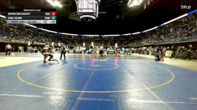 130 lbs Consy 2 - Gavin Mccauley, Penn Manor vs Joel Kline, Plum