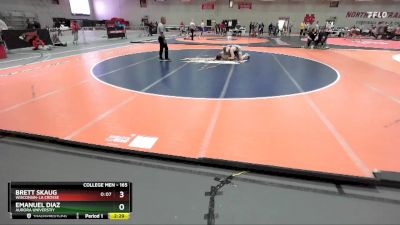 165 lbs Champ. Round 2 - Emanuel Diaz, Aurora Universtiy vs Brett Skaug, Wisconsin-La Crosse