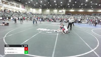 123 lbs Consi Of 4 - Garrett Lafayette, Corning Sharks vs Kyler Henderson, Small Town Grims