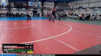 174 lbs Cons. Semi - Walker Ingham, Rochester Community & Tech. College vs Luis Cruces, Luther
