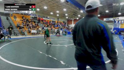 106 lbs Champ. Round 1 - Angel Bahena, Nogales vs Luke Montero, La Mirada