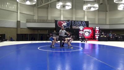 12U Boys - 92 lbs Champ. Round 2 - Ezekiel Ratliff, Columbus North Wrestling Club vs Gavin Troyer, SWAT - Savage Wrestling Athletic Team