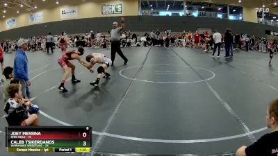 76 lbs Round 3 (6 Team) - Caleb Tsikerdanos, Warhawks Wrestling vs Joey Messina, Ohio Gold