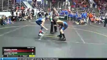 85 lbs Semis & 1st Wrestleback (8 Team) - Hunter Govier, Harper Creek vs Braden Mason, Dundee Black