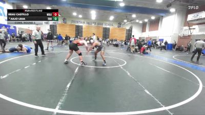 190 lbs Cons. Round 3 - Beau Castillo, Woodlake Union vs Julio Leija, Trabuco Hills