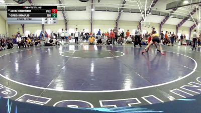 141 lbs Cons. Semi - Greg Shaulis, Seton Hill vs Jack Dinwiddie, Wheeling University