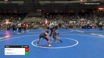 80 lbs Consolation - Braaden Heinz, Brighton WC vs Gunner Murray, Team Tulsa WC