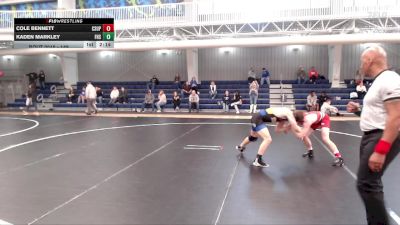 149 lbs Champ. Round 1 - Cole Bennett, Colorado State University - Pueblo vs Kaden Markley, Fort Hays State