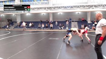 149 lbs Champ. Round 1 - Cole Bennett, Colorado State University - Pueblo vs Kaden Markley, Fort Hays State