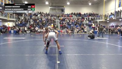 145 lbs R-32 - Andrew Messner, Berks Catholic vs Nathan Klingensmith, Norwin