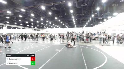 78 lbs Quarterfinal - Daniel Gutierrez, Team Selma vs Seth Sobaje, The Empire