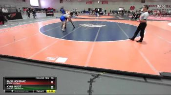 184 lbs Champ. Round 1 - Jack Hominac, North Central vs Kyus Root, Aurora Universtiy