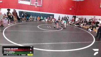 118 lbs Round 2 (6 Team) - Titus Howell, Reece Warriors vs Dominic Salazar, Spartan Mat Club