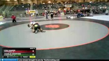 182 lbs Finals (8 Team) - Charlie Crawford, 4A Sweet Home vs Cole Shafer, 4A La Grande