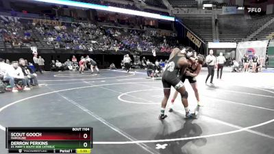 215 Class 1 lbs Champ. Round 1 - Derron Perkins, St. Mary`s South Side Catholic vs Scout Gooch, Marceline