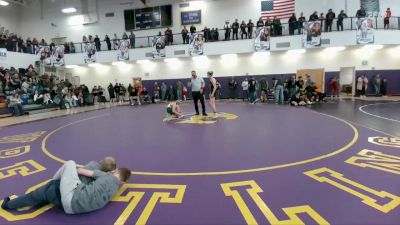 120 lbs Quarterfinal - Ryder DeBoer, Powell Middle School vs Carson Simon, Lander Middle School