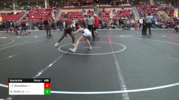 110 lbs Quarterfinal - Trey Donaldson, Victory Wrestling vs Kameron Green Jr., The Best Wrestler