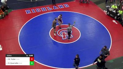 252 lbs Consi Of 32 #2 - Ward Yoder, Punxsutawney vs Raysean Quarrells, Sharon