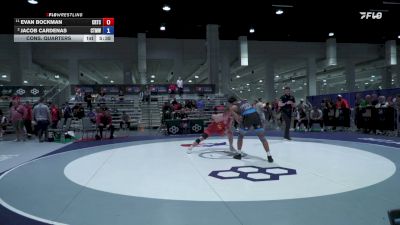 92 kg Cons. Quarters - Evan Bockman, Cyclone Regional Training Center C-RTC vs Jacob Cardenas, CKWC/ Titan Mercury Wrestling Club