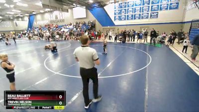 70 lbs Champ. Round 1 - Beau Balliett, Roy Wrestling Club vs Trevin Nelson, Timpanogos Wrestling