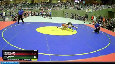 108 lbs Finals (8 Team) - Cole Roff, Culver vs Mike Miller, Illinois Valley