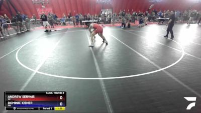 170 lbs Cons. Round 3 - Andrew Servais, WI vs Dominic Kisner, MN